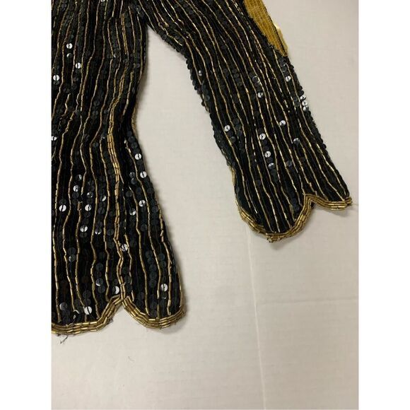 Vintage Beaded Silk Blouse and Skirt Set - Picture 3 of 11